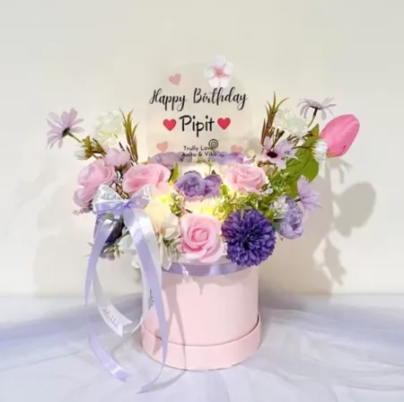 Bloom Box Akrilik Ucapan Ulang Tahun Sumur Bandung